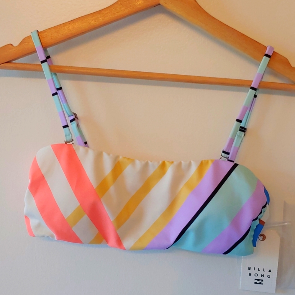 Billabong Break A Dawn Tube Bikini top Med NWT